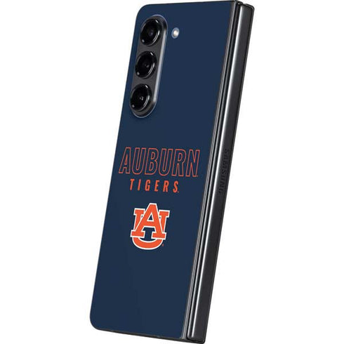 Auburn University Tigers Outline Galaxy Z Fold5 5G Skin